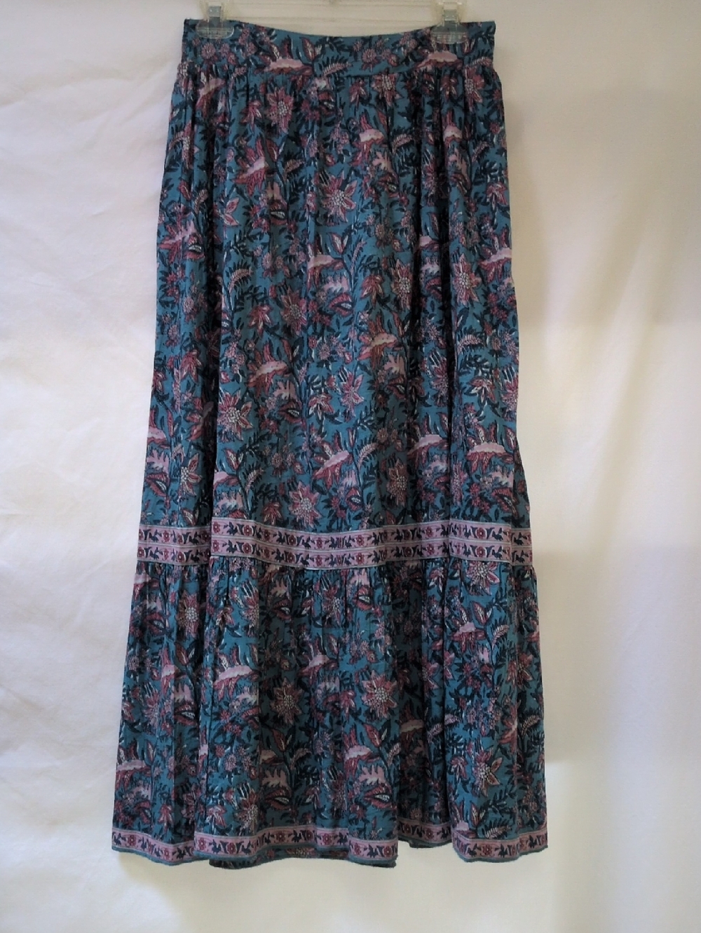 Louise Misha Jansiane Teal Garden of Eden Maxi Skirt - Picture 5 of 10